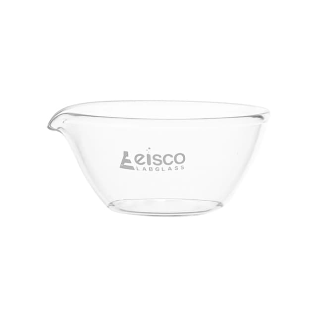 Capsula de evaporación de 45 ml, fondo plano, vidrio de borosilicato, Eisco Labs