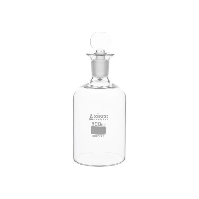 Botella de DBO, 300 ml, tapón de vidrio intercambiable, vidrio de borosilicato, Eisco Labs