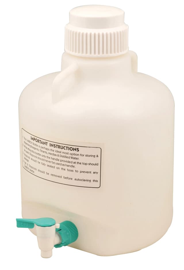 Carboy Bottle with stopcock 10 ltr