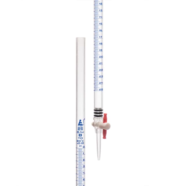 Burettes - Acrylic Capacity ml-25 Sub. Div. ml-0.10 Tolerance ± ml-0.10