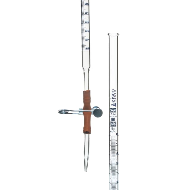 Burettes Glass - Pinch Clip Capacity 25ml Sub. Div 0.10ml Tolerance ± 0.10ml, Class-B