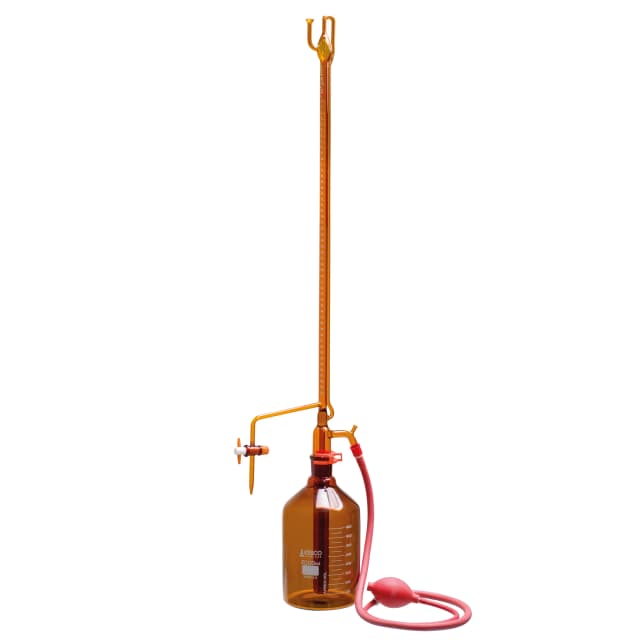 Automatic Zero Burettes - Amber Glass with PTFE Key Stopcock 50ml
