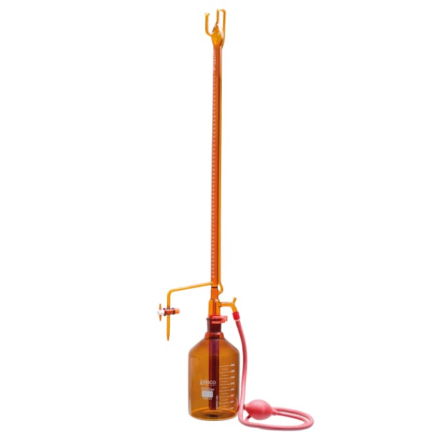 Automatic Zero Burettes - Amber Glass with PTFE Key Stopcock 100ml