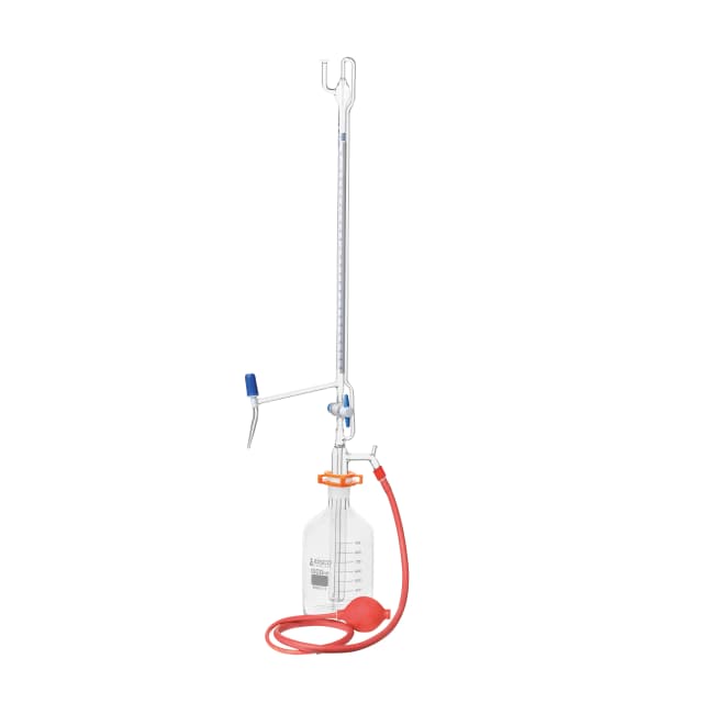 Burettes - Automatic - Glass with Intermediate PTFE key stopcock, capacity 10ml, Sub. Div. 0.05ml Tolerance ± 0.03ml, class 'A'