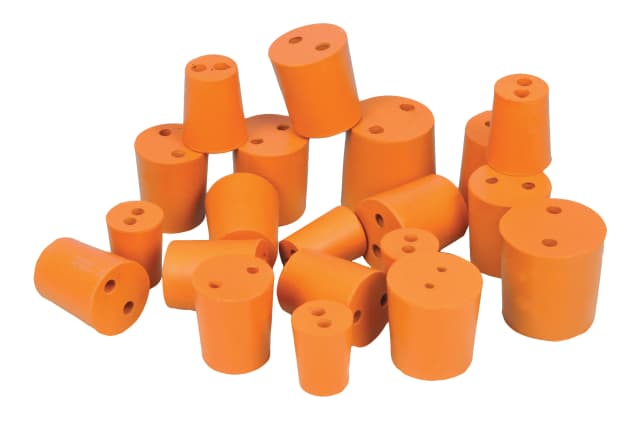Stopper Rubber - Two hole, pk of 50