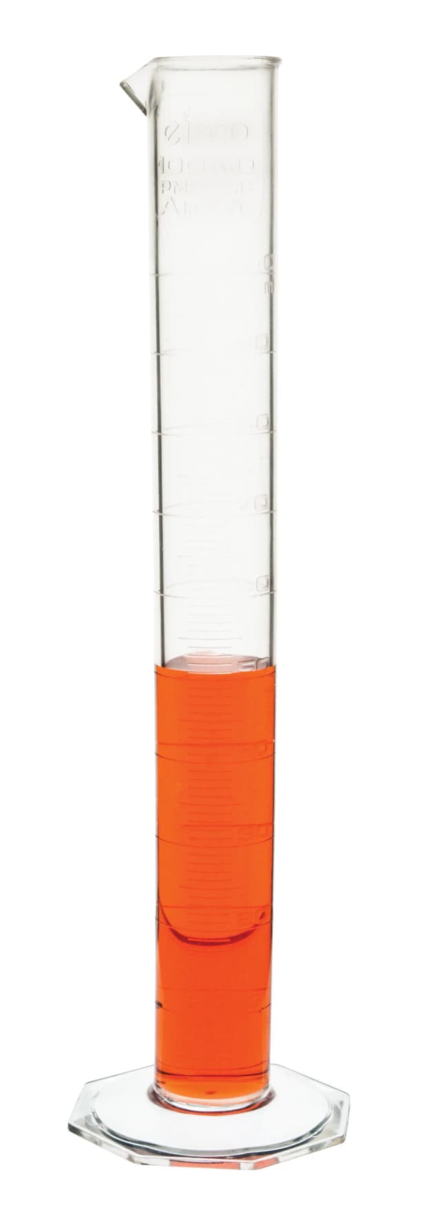 Cylinder Measuring Graduated-TPX, Class A with Octagonal base,cap. 250ml