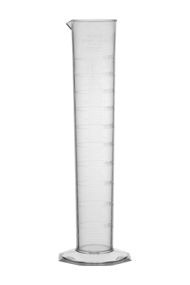 Cylinder Measuring Graduated-TPX, Class A with Octagonal base,cap. 500ml