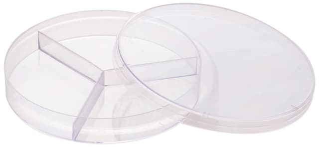 Petri dish Disposable Sterile with partition 90mm 3 compartment