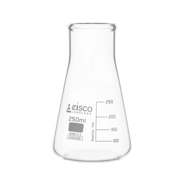 Flask Conical 250ml, wide neck, borosilicate glass