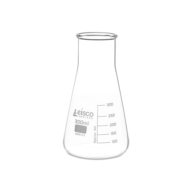 Flask Conical 300ml, wide neck, borosilicate glass