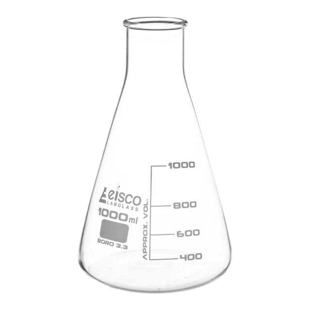 Flask Conical 1000ml, wide neck, borosilicate glass