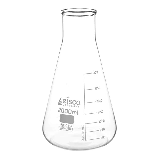 Flask Conical 2000ml, wide neck, borosilicate glass