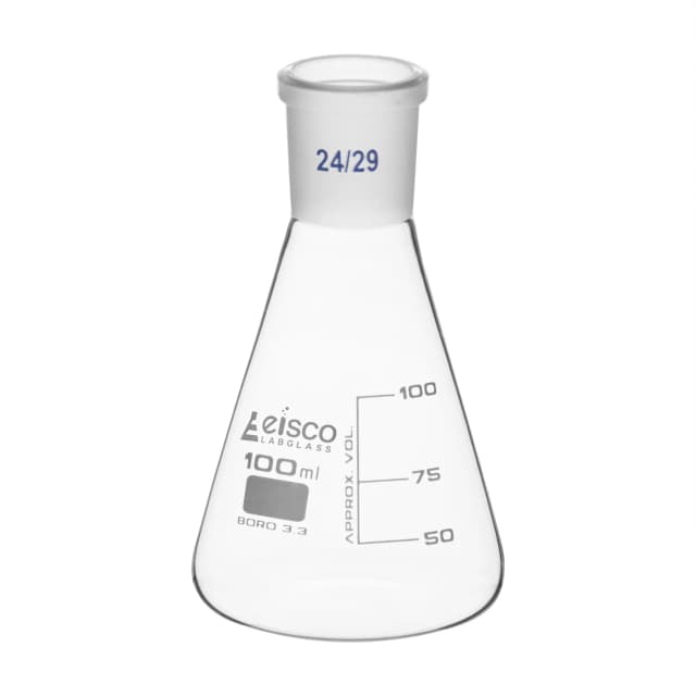 Flask Conical 100ml, Socket size 24/29, narrow neck, with interchangeable joint, borosilicate glass