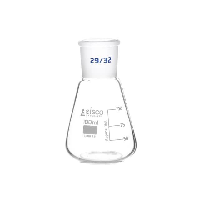 Flask Conical 100ml, Socket size 29/32, narrow neck, with interchangeable joint, borosilicate glass