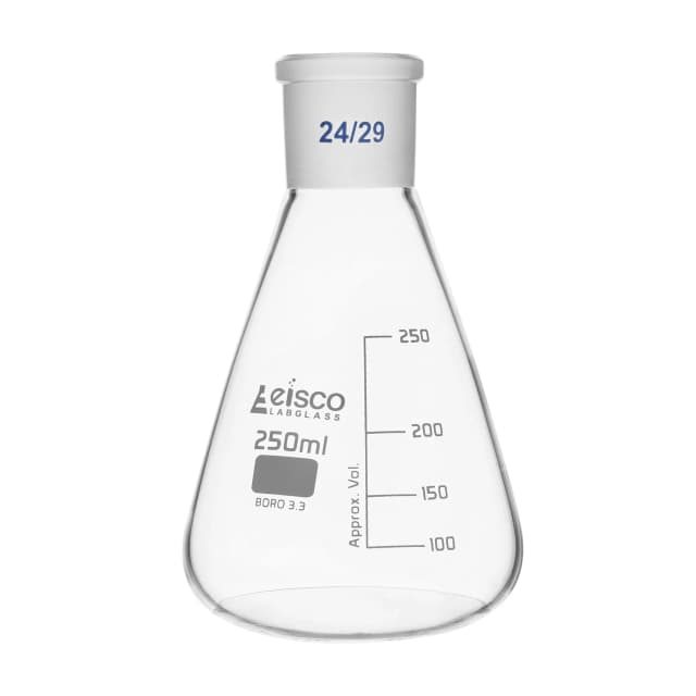 Flask Conical 250ml, Socket size 24/29, narrow neck, with interchangeable joint, borosilicate glass