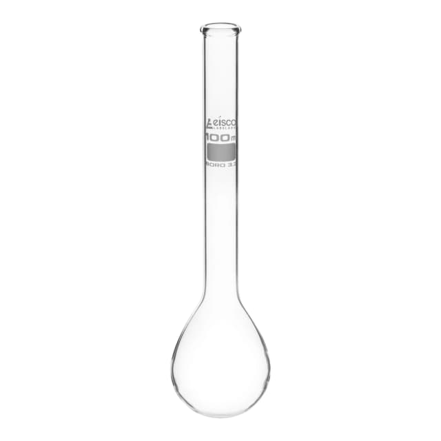 Flask Kjedahl, cap. 100ml., long neck, round bottom, borosilicate glass