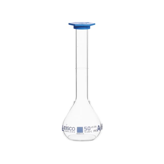 Flasks Volumetric Snap Cap Class A 50 ml, Blue Printing