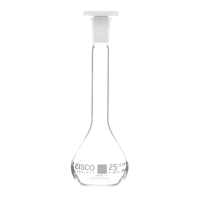 Flask Volumetric class 'B', cap. 10ml, socket size 10/19, borosilicate glass, White Printing