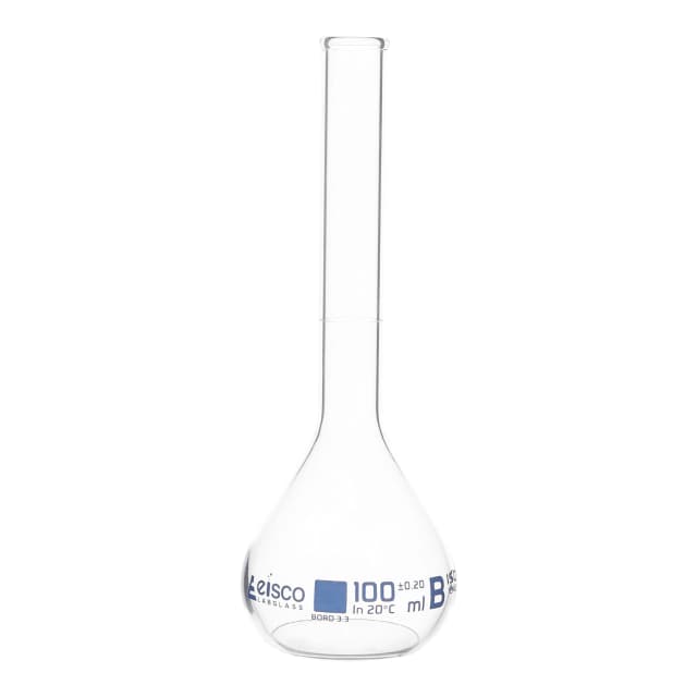 Flask Volumetric class 'B', cap. 10ml, borosilicate glass with rim without stopper