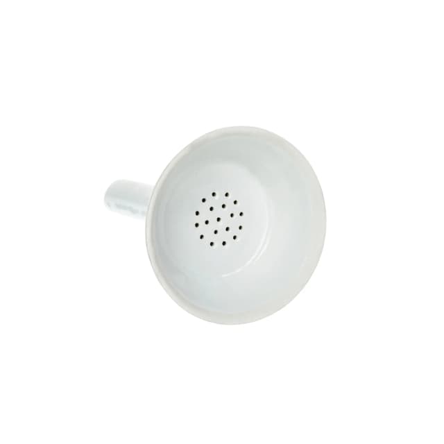 Funnel Hirsch 3cm., glazed with fixed perforated plate