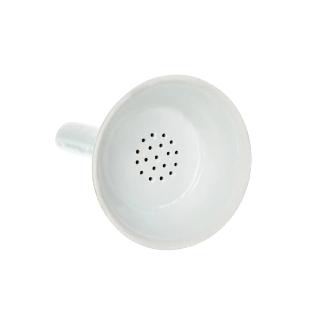 Funnel Hirsch 4cm., glazed with fixed perforated plate