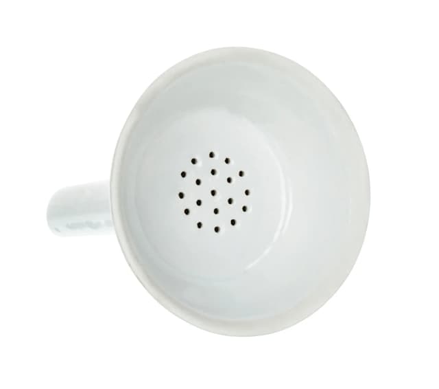Funnel Hirsch 5cm., glazed with fixed perforated plate