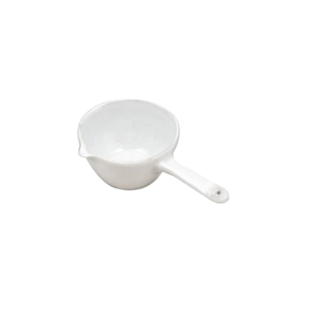Caserole 65ml, with lip, pouring spout and porcelain handle