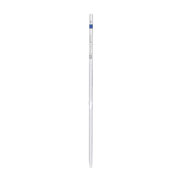 Pipette class 'A' 1ml, Borosilicate glass, Blue Printing bulb form, Blue