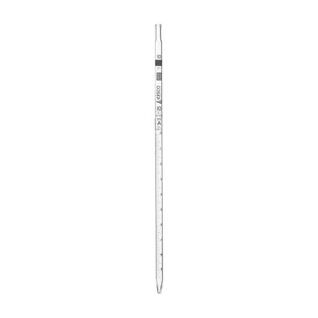 Pipette Serological class 'B' 10.0ml, Orange, White Printing