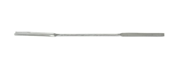 Premium double sided micro spatula-scoops,stainless steel, 13cm length, dia. 0.4cm