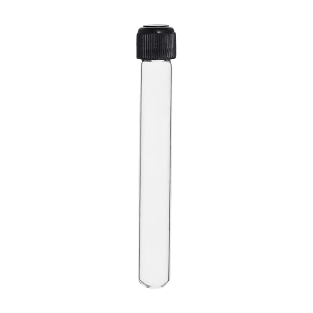 Tubo de cultivo con tapón de rosca, 5 ml, paquete de 24, 16 x 75 mm, fondo redondo, vidrio de borosilicato