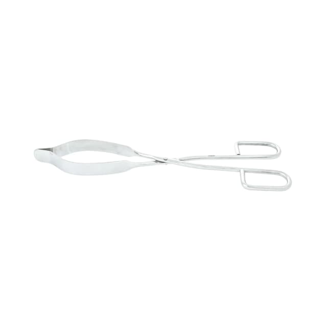 Premium flask tongs, stainless steel-angular, length 31cm