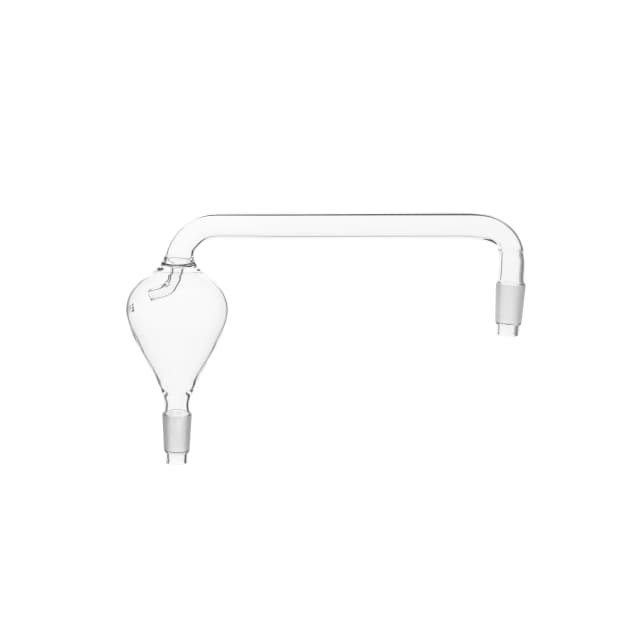 Splash Head Vertical Pear Shape, Cone size to fit flask 19/26, to fit condenser 19/26