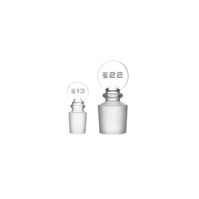 Stopper-Penny Head, borosilicate glass, Solid, Cone 19/26