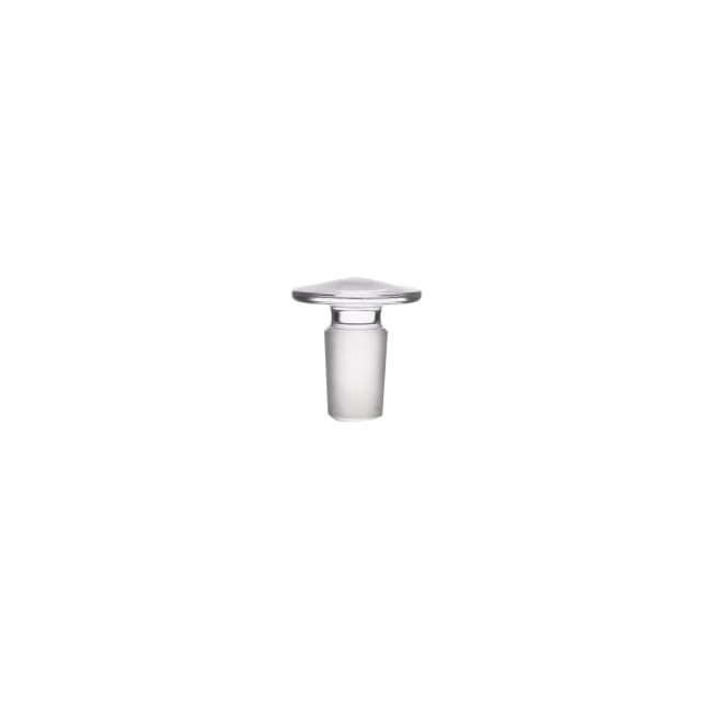 Stopper-Flat Head, borosilicate glass, Solid, Cone 10/19
