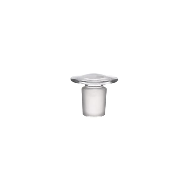 Stopper-Flat Head, borosilicate glass, Solid, Cone 29/32