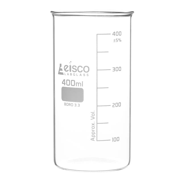 Beaker Tall form without spout made of borosilicate glass, graduated, 400ml