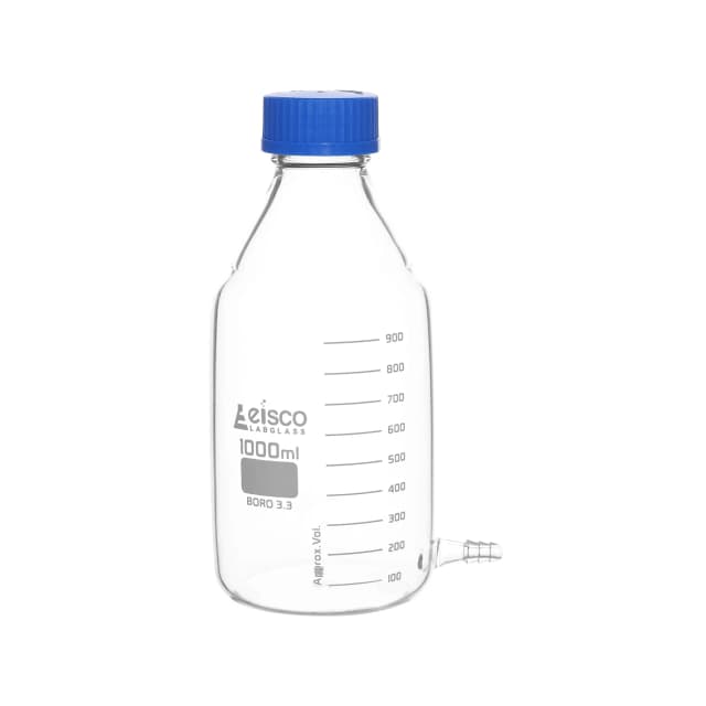Bottle aspirator screw cap with outlet for tubing 1000ml, 101x225mm