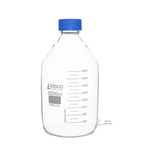 Bottle aspirator screw cap with outlet for tubing 2000ml, 136x269mm