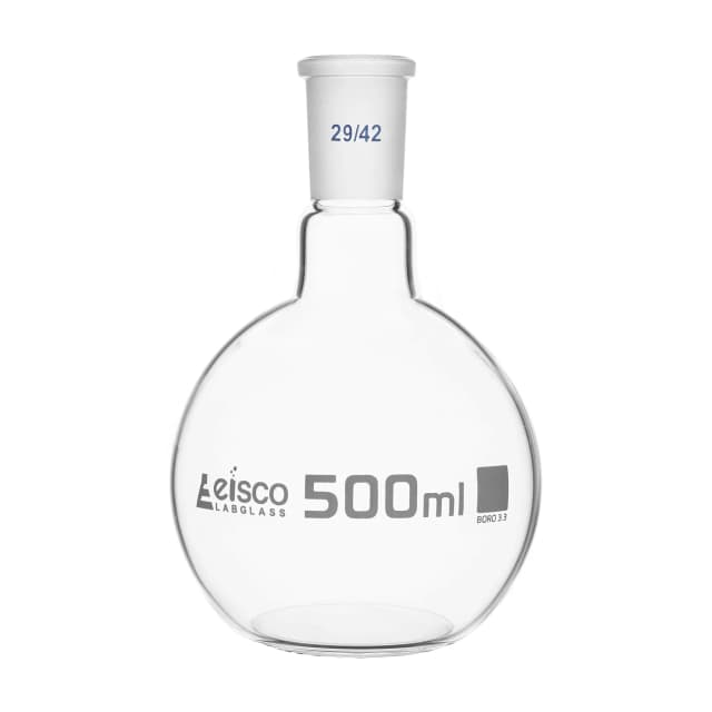 Flasks - Boiling Flat Bottom with Short Neck and Interchangeable Joint,ASTM,Capacity 500ml,29/42