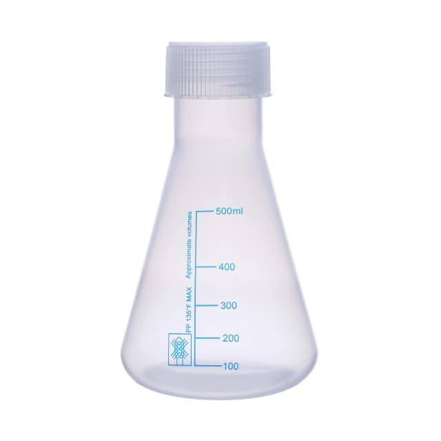 Graduated Conical Flask screw cap PP 500ml