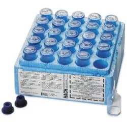 Accuvac para ozono, MR, de 0,01 a 0,75 mg/L de O₃ Hach