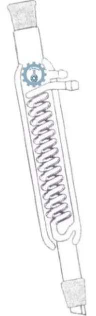 CONDENSADOR DE PODER SERPENTIN CON DOBLE CHAQUETA