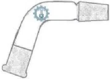 ADAPTADOR PARA DESTILACION CURVO A 105° CON 2 JUNTAS M/H