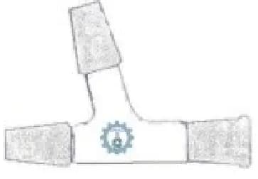 ADAPTADOR PARA DESTILACION DE 3 JUNTAS ESMERILADAS
