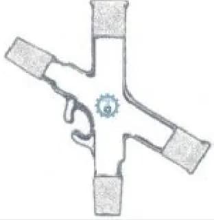 ADAPTADOR FORMA “X” CON 2 JUNTAS HEMBRAS Y 2 MACHO