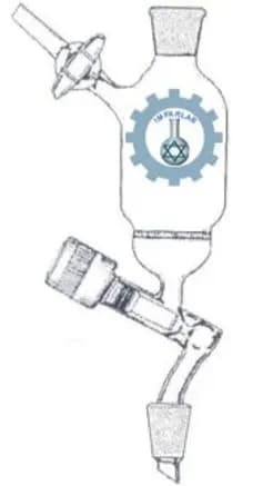 EMBUDO DE ADICCION CON LLAVE DE AGUJA Y PLACA FILTRANTE