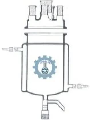 REACTOR CILINRICO ENCHAQUETADO CON LLAVE DE DESCARGA