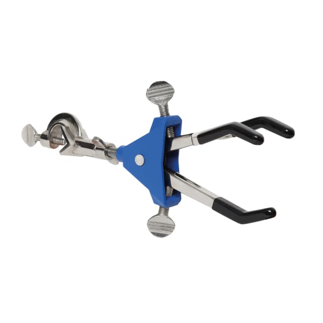 Premium Clamp-Three Prong,Vinyl Coated,with Bosshead & Dual Adjustment-Large
