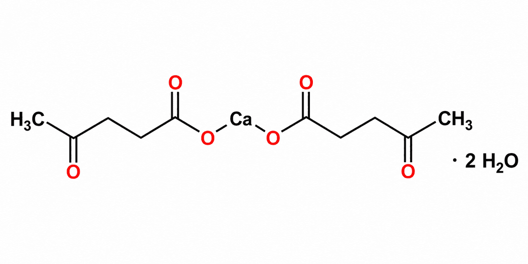 USP Calcium levulinate United States Pharmacopeia (USP) Reference Standard, monograph mol wt. 306.32 (C10H14CaO6 . 2H2O) Vial de 1g